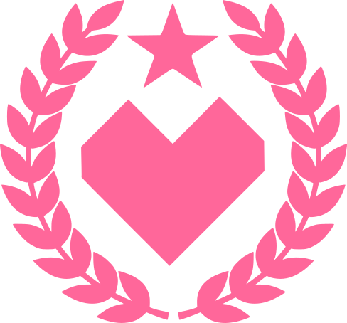 une couronne de laurier, une première étoile, et le logo de la labomedia.
